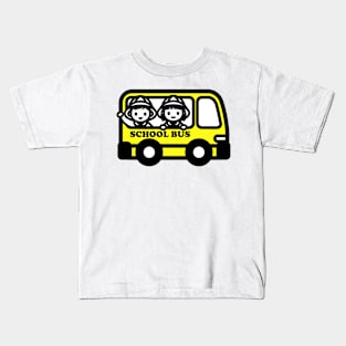 Kids Yellow Schoolbus Icon Kids T-Shirt